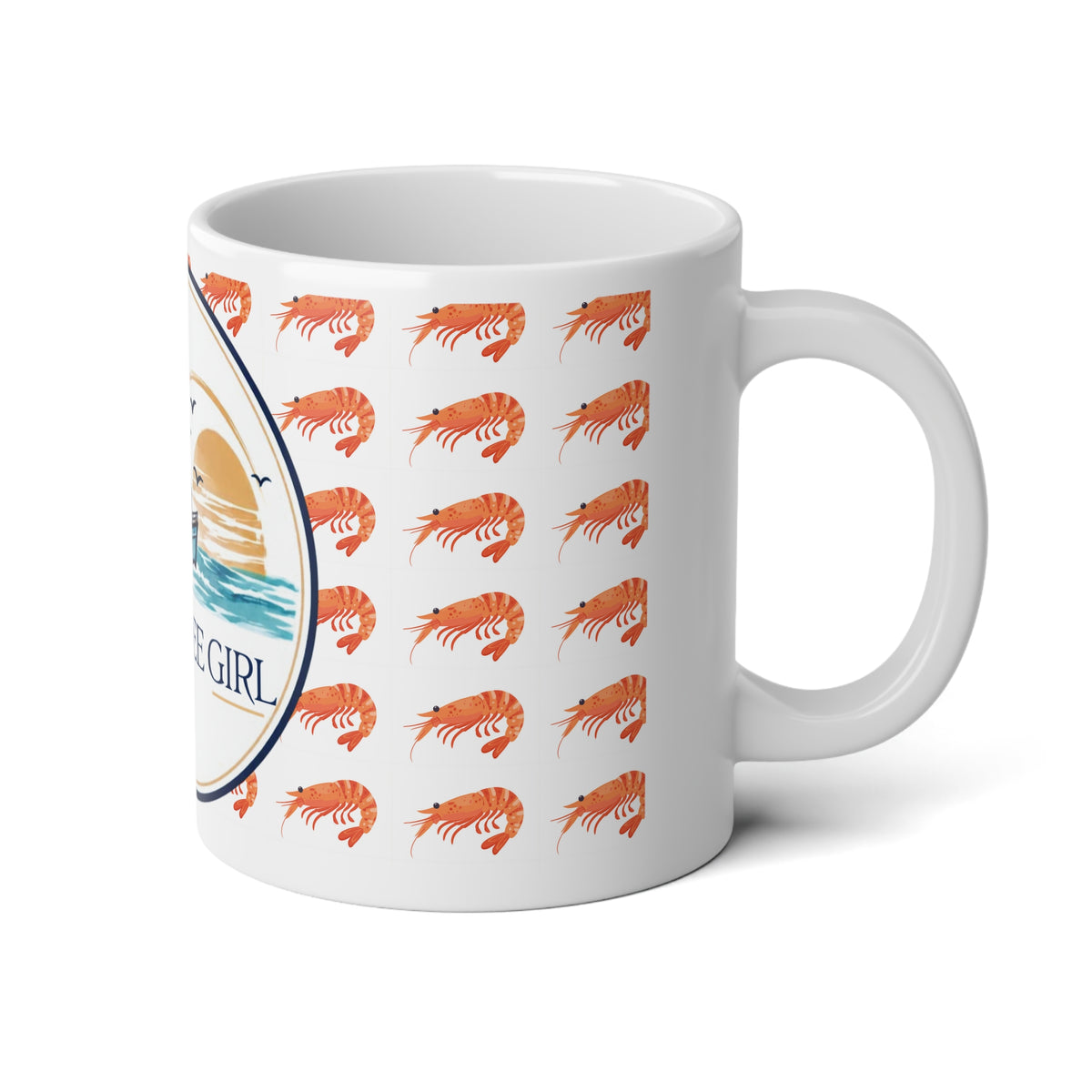 Apalachicola Girl Coastal Fishing 20oz Jumbo Mug