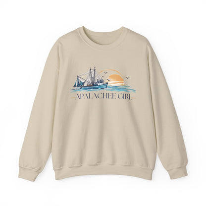 Apalachee Girl Coastal Crewneck Sweatshirt