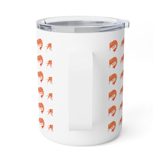 Shrimp Pattern Insulated Coffee Mug