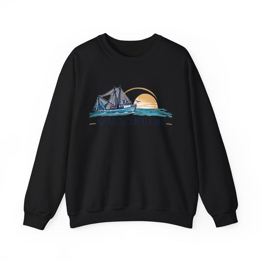 Apalachee Girl Coastal Crewneck Sweatshirt