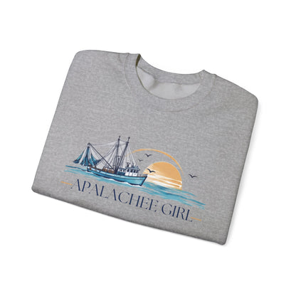 Apalachee Girl Coastal Crewneck Sweatshirt