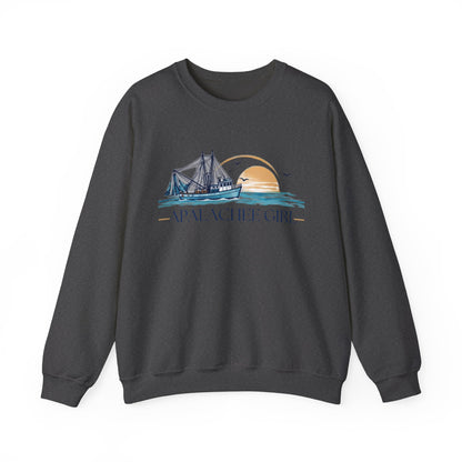 Apalachee Girl Coastal Crewneck Sweatshirt
