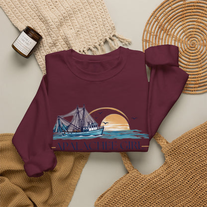 Apalachee Girl Coastal Crewneck Sweatshirt