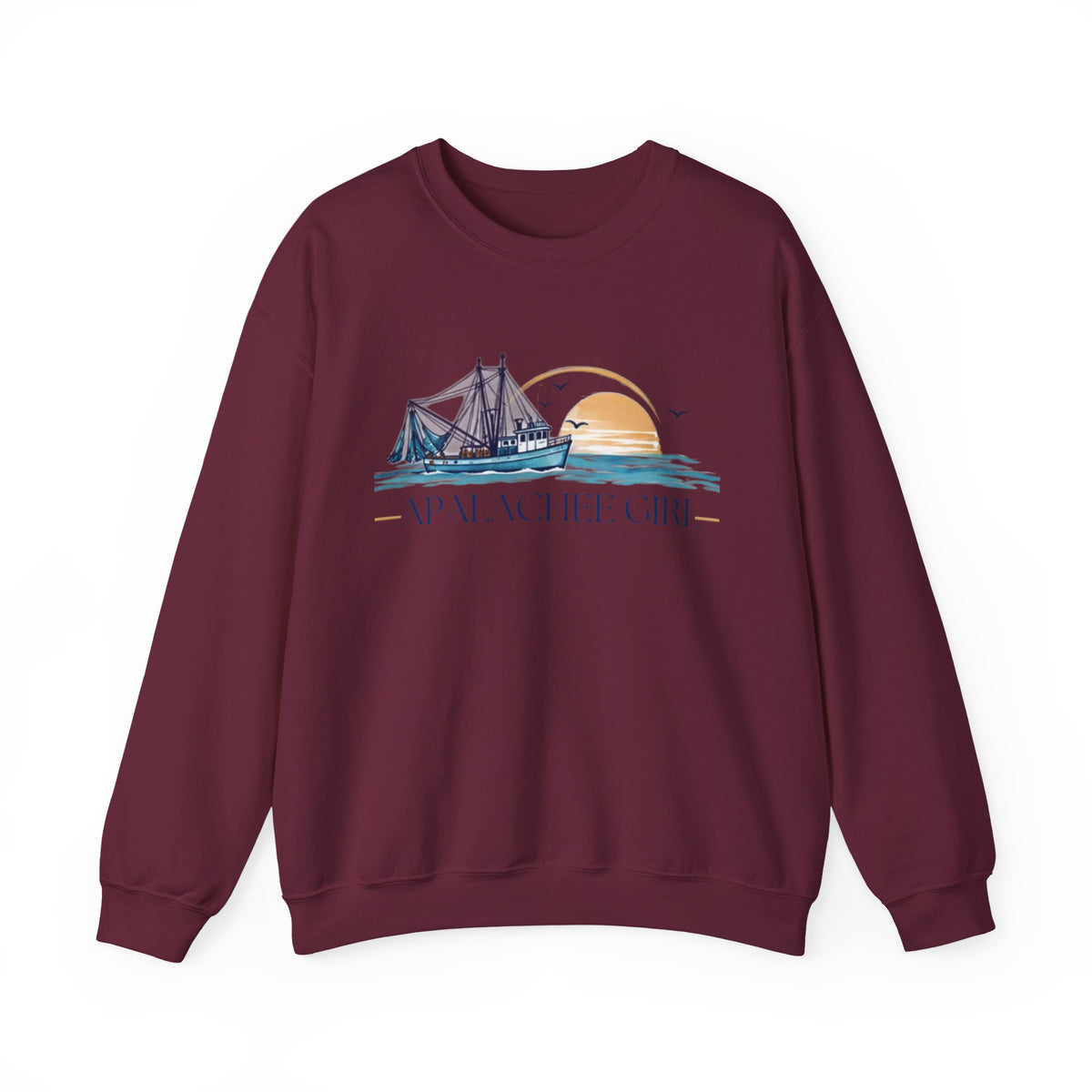 Apalachee Girl Coastal Crewneck Sweatshirt