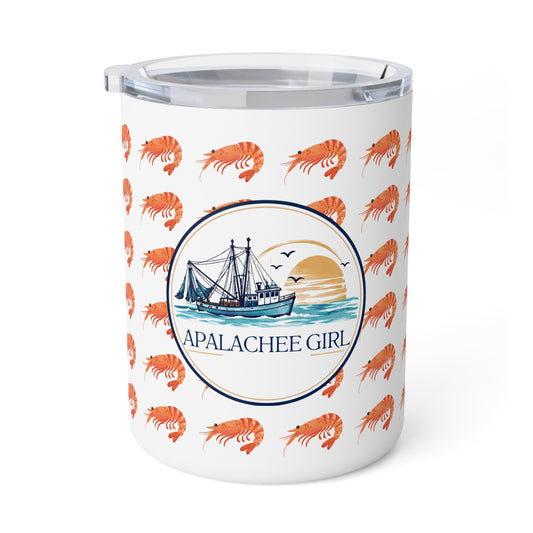 Shrimp Pattern Insulated Coffee Mug