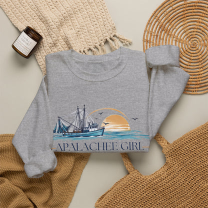 Apalachee Girl Coastal Crewneck Sweatshirt