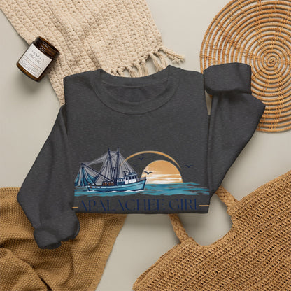 Apalachee Girl Coastal Crewneck Sweatshirt