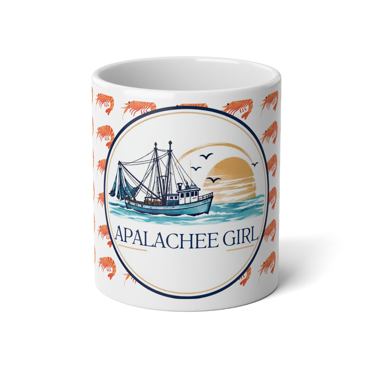 Apalachicola Girl Coastal Fishing 20oz Jumbo Mug