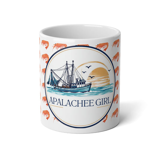 Apalachicola Girl Coastal Fishing 20oz Jumbo Mug