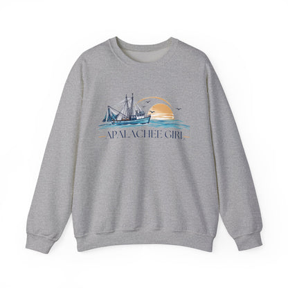 Apalachee Girl Coastal Crewneck Sweatshirt